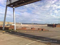 The site where once stood a proud icon of 1980s technological dream